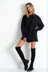 Shan Sofia Zip-up collar 3D jersey jacket